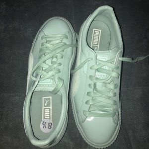 Puma Basket in the color “Sea Foam”